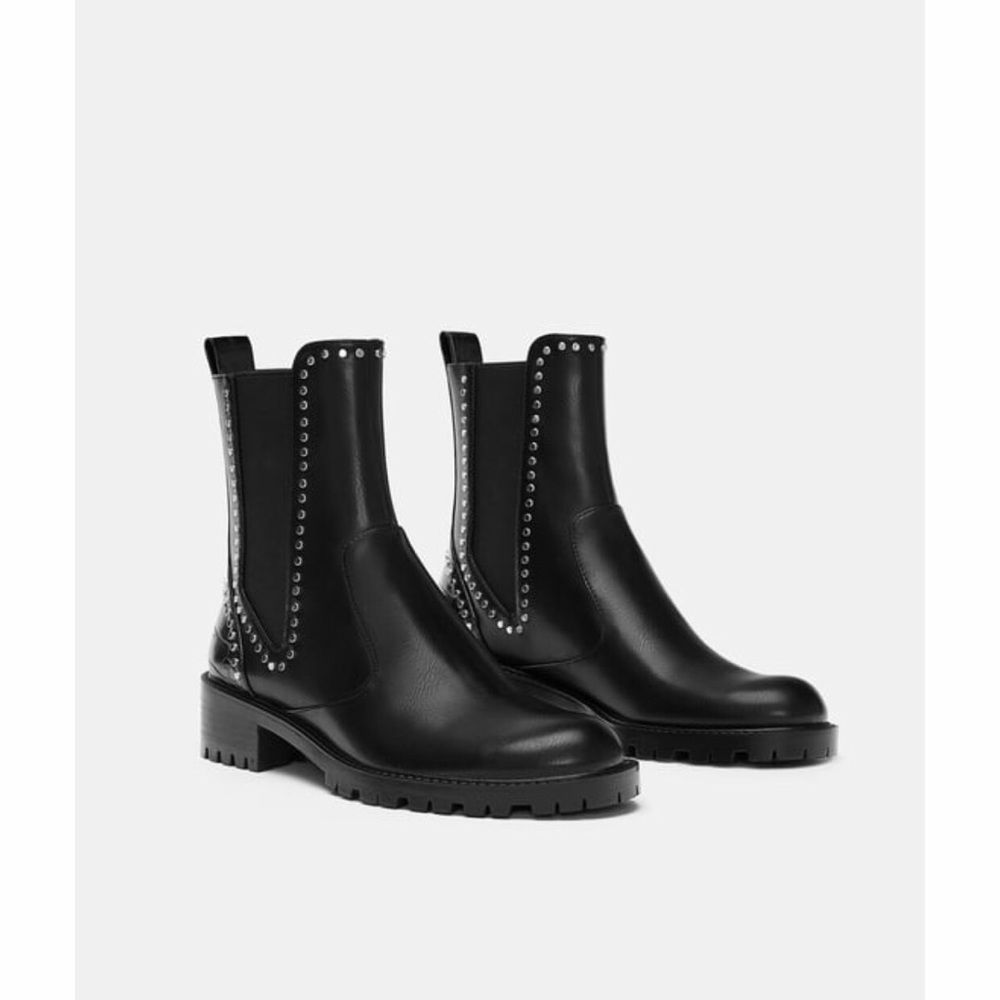 ZARA studded ankle boot
